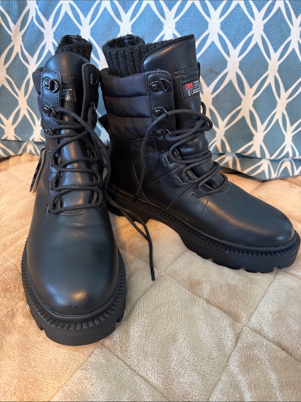 Ozark Trail Black Women’s Lace-Up Waterproof Tactical Boots
